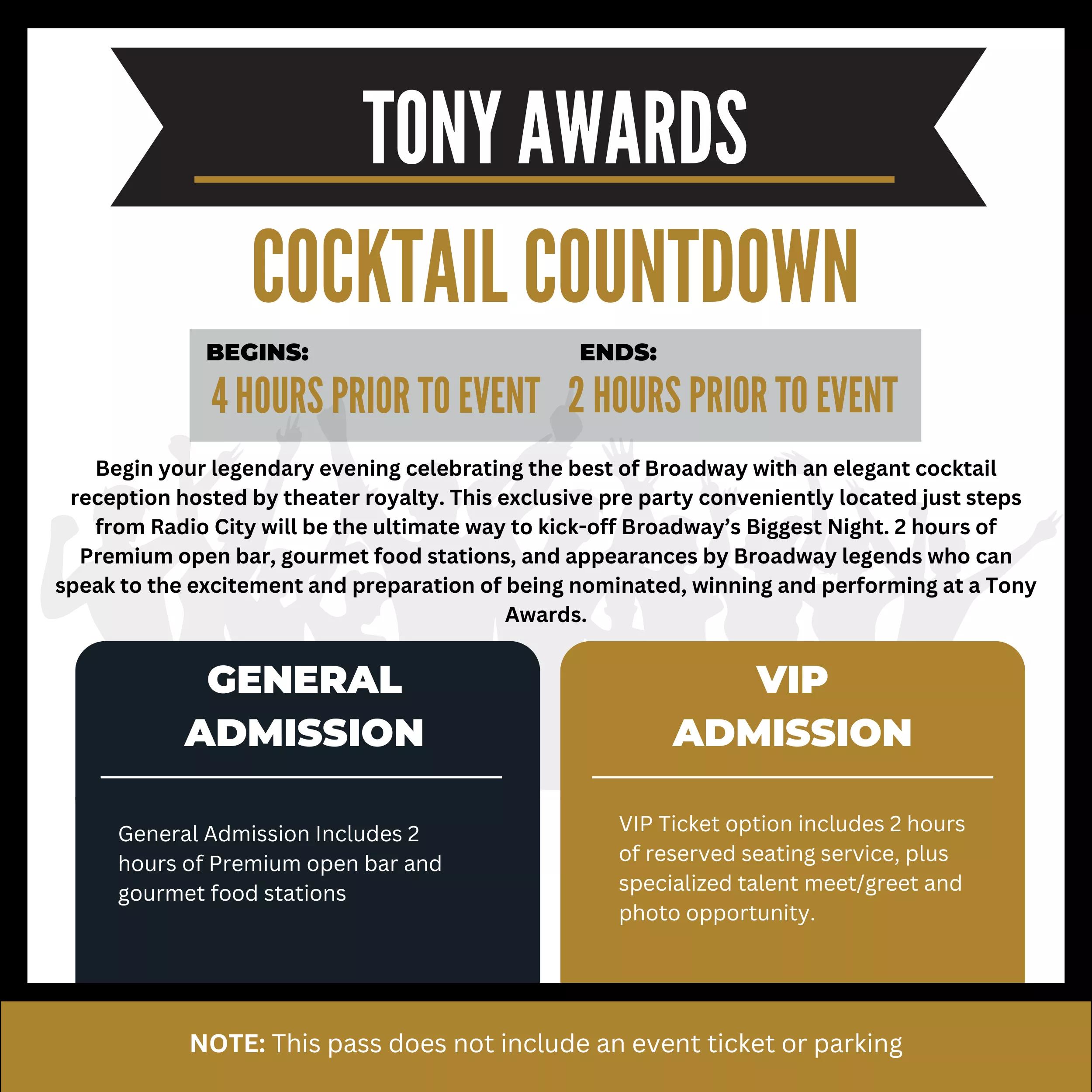 seating chart for The Capital Grille - Tony Awards 2 - eventticketscenter.com